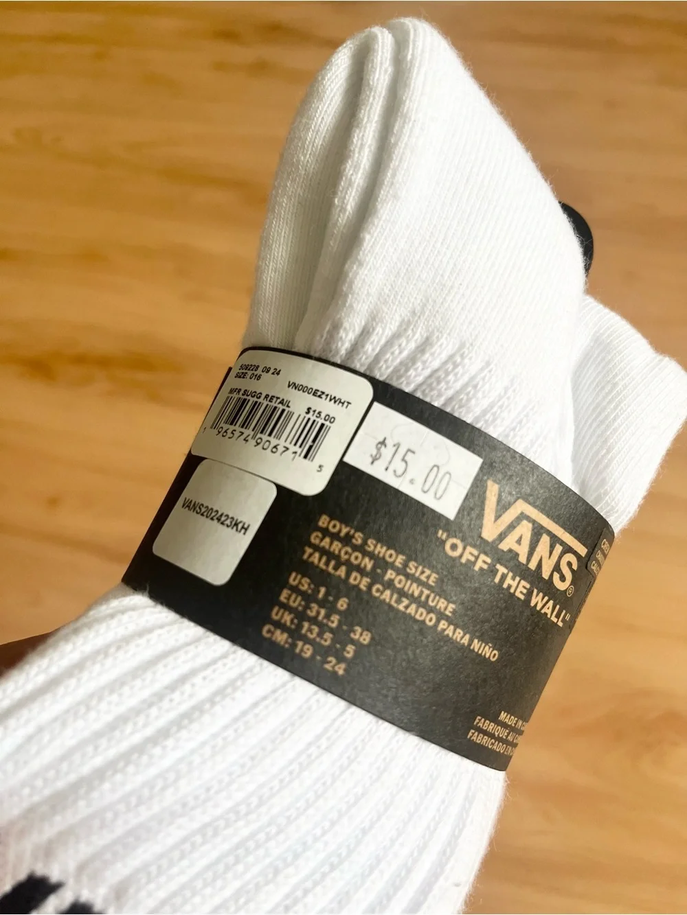 Vans Kids Classic Crew Socks 3-packs